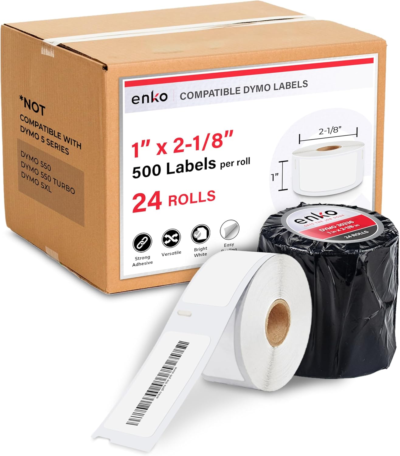 enKo Compatible for Dymo 30336 (24 Rolls)