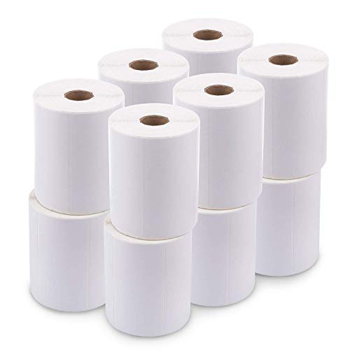 enKo 4" x 2" Labels for Zebra Desktop Printers (12 Rolls | 9,000 Labels) - Direct Thermal Address Mailing Shipping Barcode FBA Stickers FNSKU Label for Zebra and Eltron (Perforated)