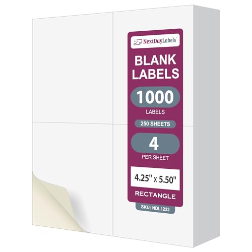 NextDayLabels 4-1/4 x 5-1/2 (250 sheets)