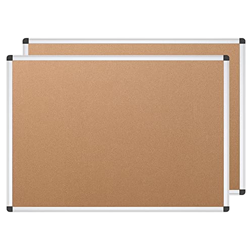 VIZ-PRO Cork Notice Board (2-pack)