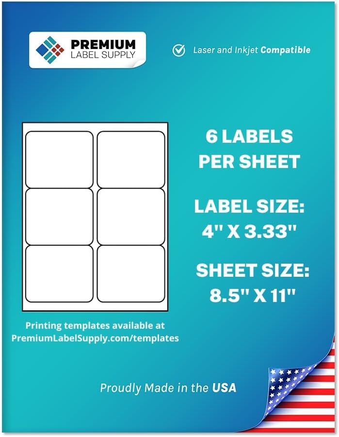 Premium Label Supply White Sticker FBA Labels