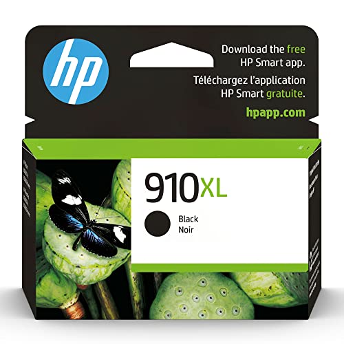 HP 910XL Black High-Yield Ink Cartridge Printers | Works with Printer Series: OfficeJet 8010, 8020; OfficeJet Pro 8020, 8030 | Eligible for Instant Ink | 3YL65AN