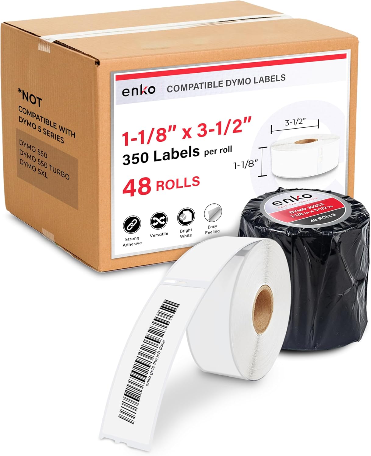 enKo Dymo-Style Bulk (48 rolls)