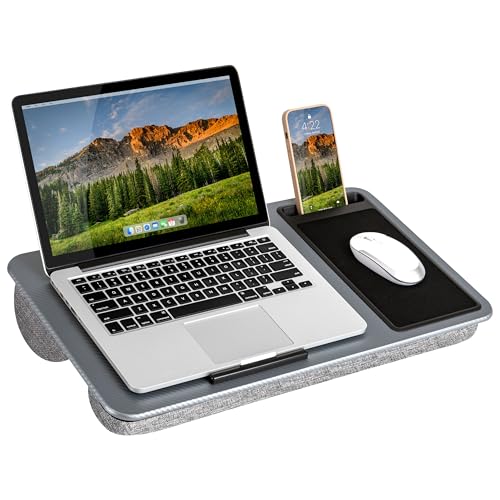 LAPGEAR Home Office Lap Desk (Silver Carbon)