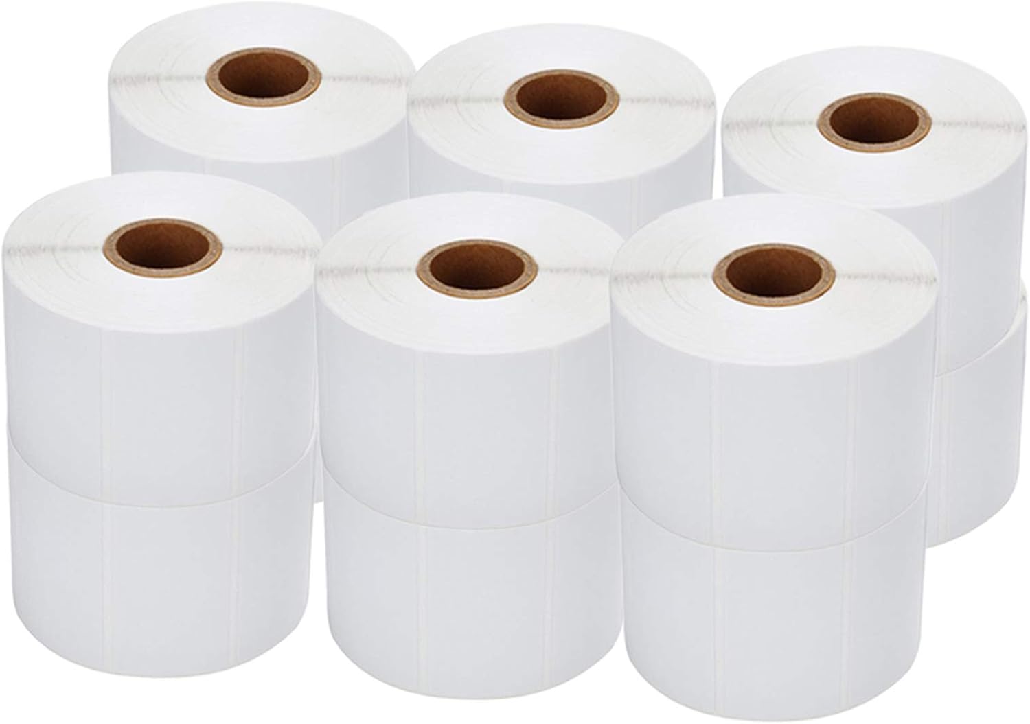 RBHK 12 Rolls Direct Thermal Labels 2-1/4'' x 1-1/4'', Permanent Adhesive Shipping Labels for Zebra Printer, SKU Labels Address Labels, 1000 Labels per Roll