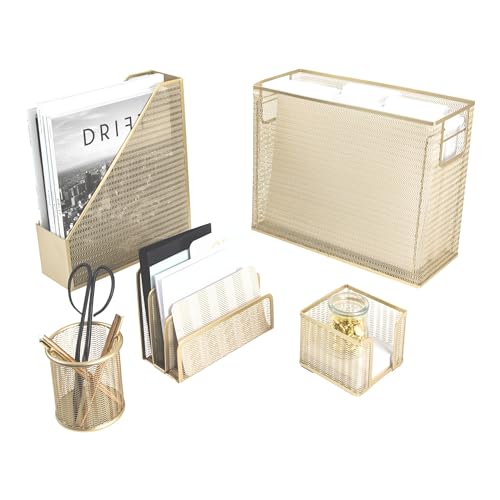 BLU MONACO 5 Piece Gold Set