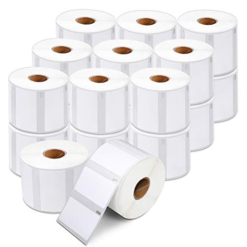 Aegis Adhesives - Compatible Direct Thermal Labels Replacement for DYMO 30334 (2-1/4" X 1-1/4") Barcode, UPC, FBA - Use with Labelwriter 450, 450 Turbo, 4XL Printers (20 Rolls)