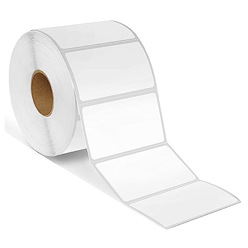 Spartan Industrial - 2.25" X 1.25 Direct Thermal Labels, Perforated Barcode Address Labels, Compatible with Rollo & Zebra Desktop Printers - 10 Rolls, 1000/Roll