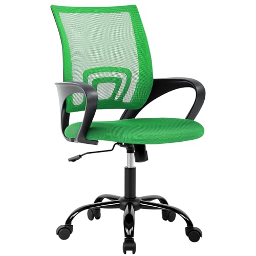 Ergonomic Office Chair Cheap Desk Chair Mesh Executive Computer Chair Lumbar Support for Women&Men, Green