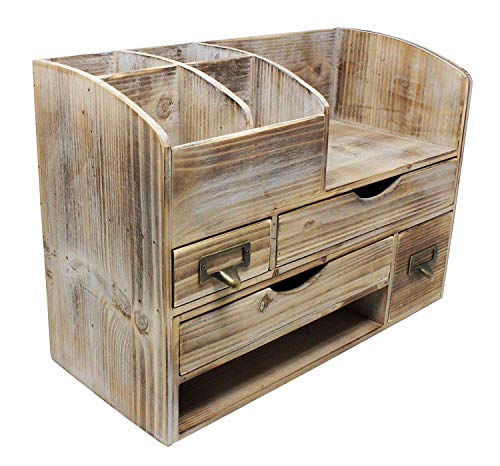 Executive Office Solutions Adjustable Wooden Office Desk Organizer