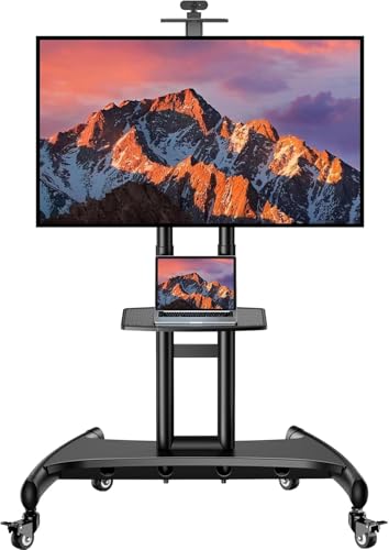 PERLESMITH Rolling TV Stand