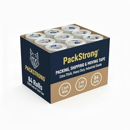 Packstrong Industrial Grade Clear Packing Tape