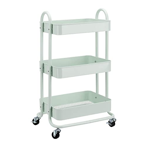Amazon Basics 3-Tier Metal Rolling Cart