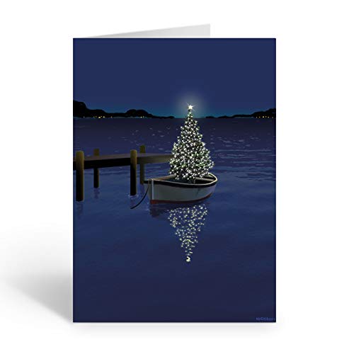 Stonehouse Collection Personalized Holiday Boat Christmas Card