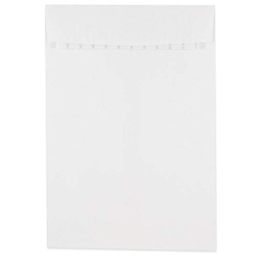 JAM PAPER 6 1/2 x 9 1/2 Open End Commercial Envelopes with Peel and Seal Closure - White - Bulk 250/Box