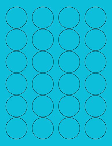 NextDayLabels 1.66" Neon Blue (100 sheets)