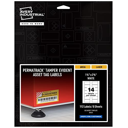 Avery PermaTrack 1-1/4" x 2-3/4"
