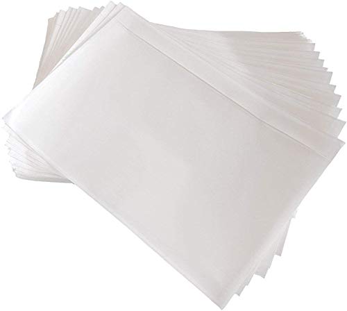 7.5" x 5.5" Clear Adhesive Top Loading Packing List/Shipping Label Envelopes Pouches (500-Pack)