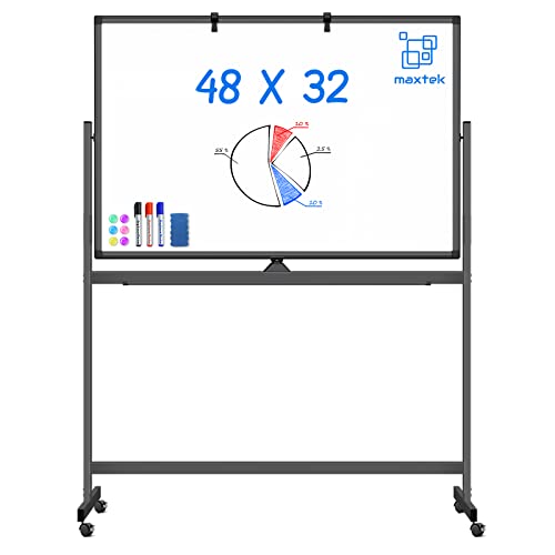 maxtek Rolling Dry Erase Board 48 x 32