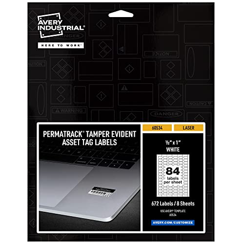 Avery White Asset Tag Labels (60534)