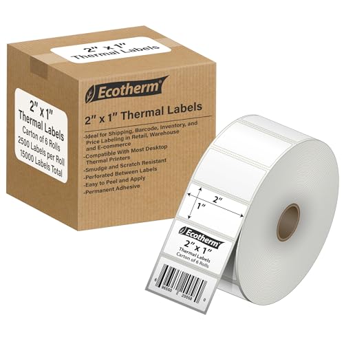 Ecotherm 2" x 1" Thermal Labels