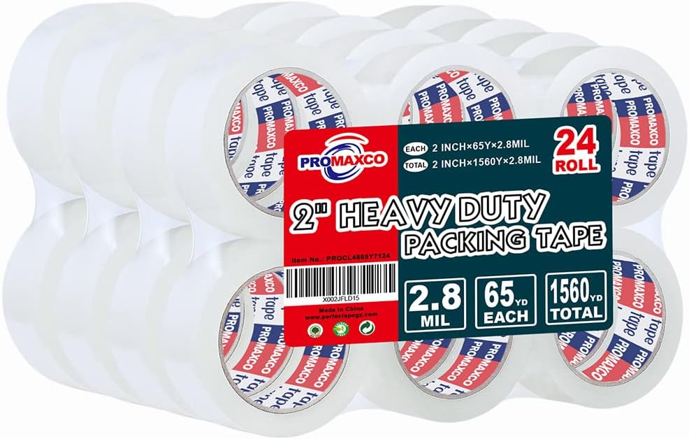 PROMAXCO Heavy Duty Packing Tape (24 Rolls)