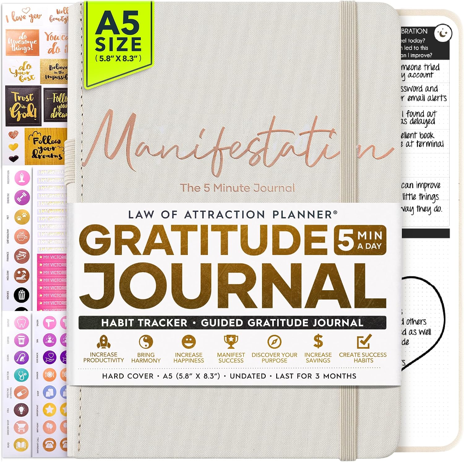 Gratitude 5-Min Journal
