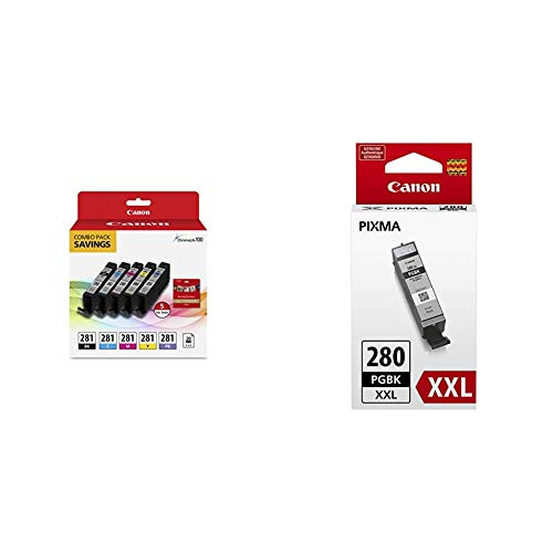 Canon CLI-281 Combo Pack PGI-280 XXL Pigment Black Ink Tank