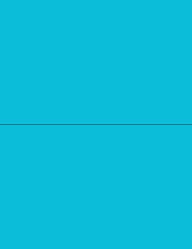NextDayLabels 8.5x5.5" Neon Blue (100 sheets)