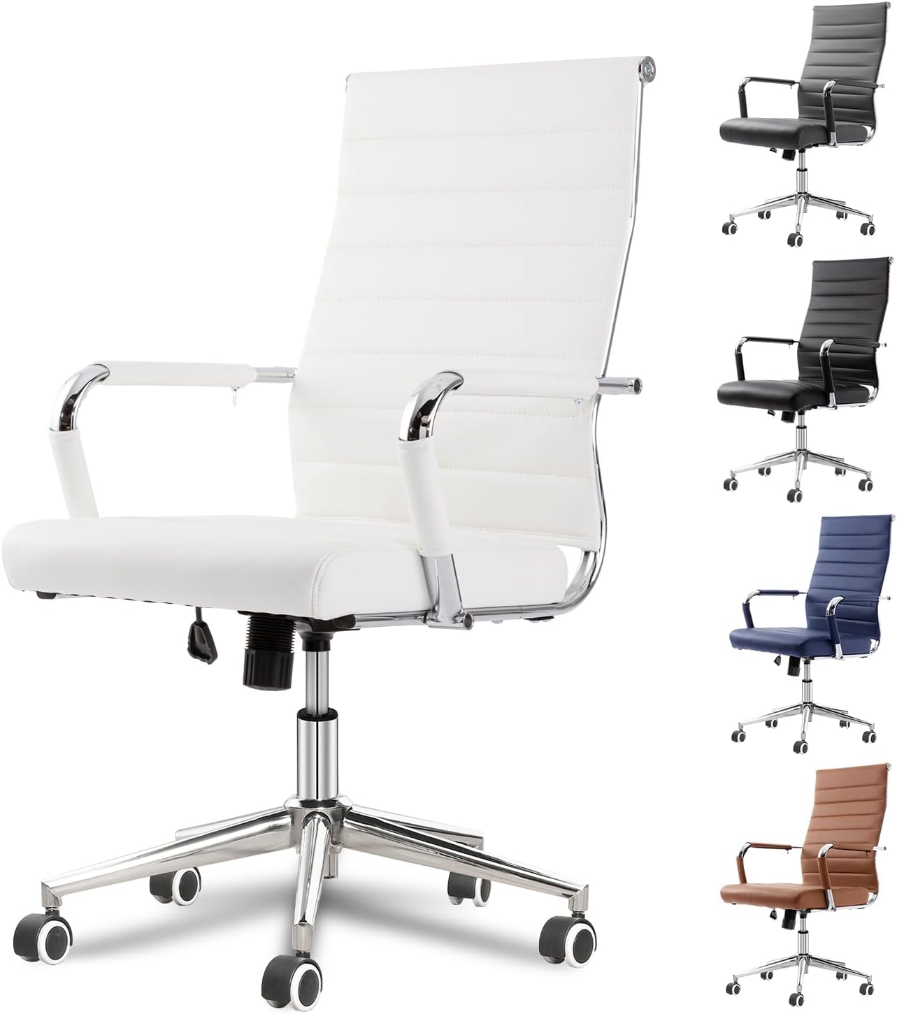 Okeysen Office Desk Chair (White)
