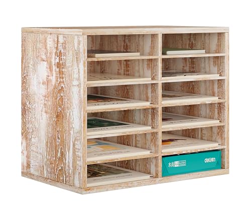PAG Countertop Mail Sorter, Retro White