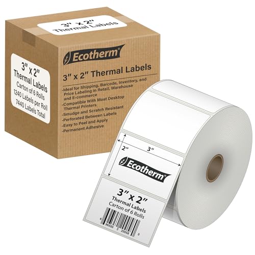 Ecotherm 3" x 2" Thermal Labels