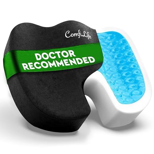 ComfiLife Gel Memory Foam Seat Cushion (Black)