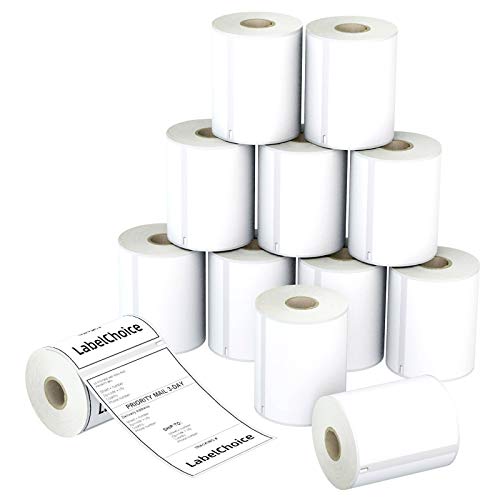 2640 Labels Compatible Dymo 1744907 Shipping Labels(Not for Dymo 550, 5XL),12 Rolls 4x6 Adhesive Direct Thermal Postage Labels Replacement Used with Dymo Labelwriter 400 450 Twin Turbo,4XL