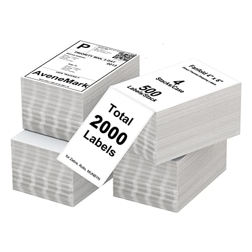 AveneMark 4" x 6" Fanfold Direct Thermal Labels
