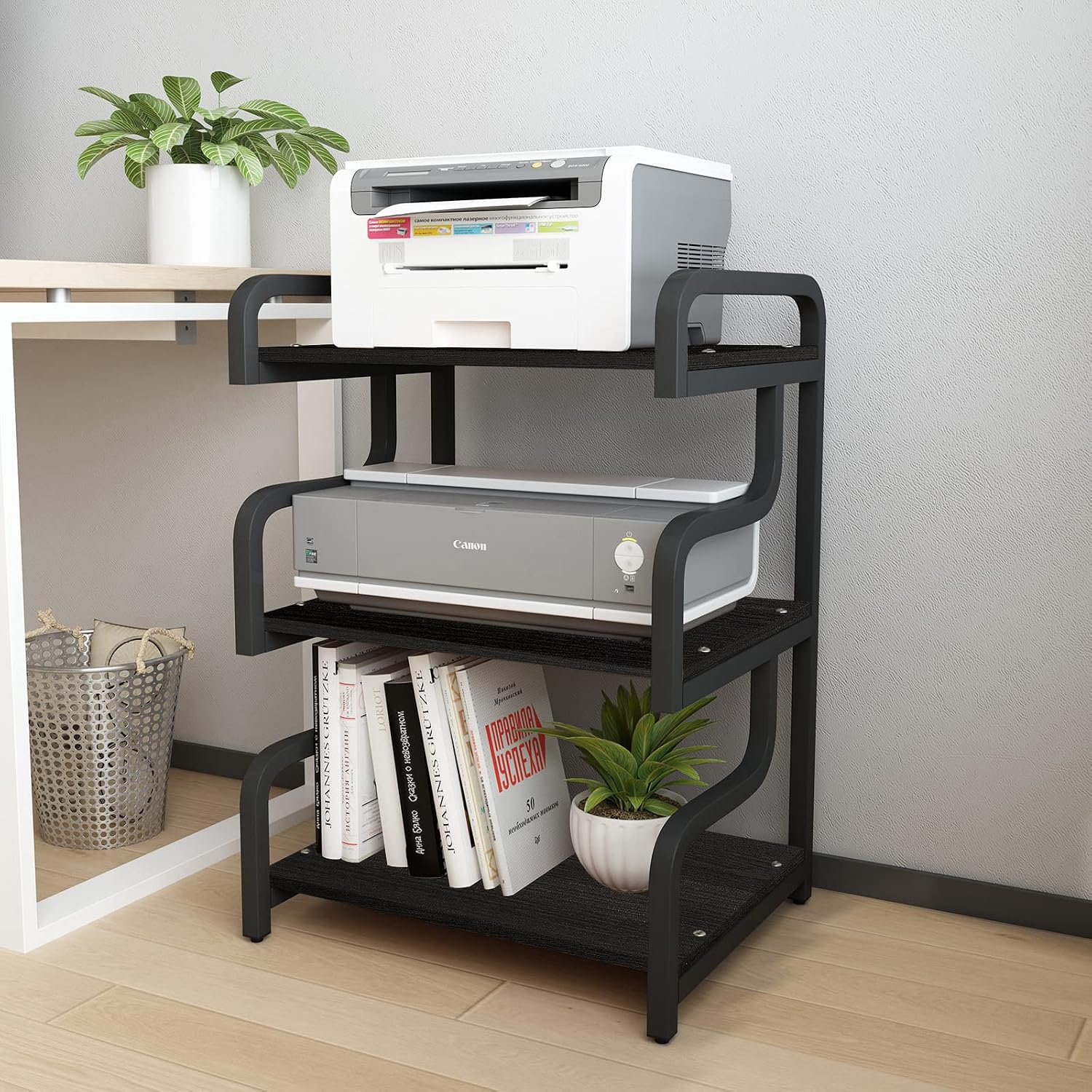 Natwind 3-Tier Printer Stand (Black)