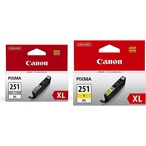 Canon CLI-251XL Ink Cartridges Compatible with Multiple Printers