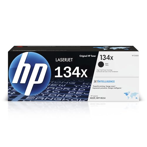 HP 134X Black High-yield Toner Cartridge for HP Printers | Works with LaserJet M209 Series; LaserJet MFP M234 Series | W1340X