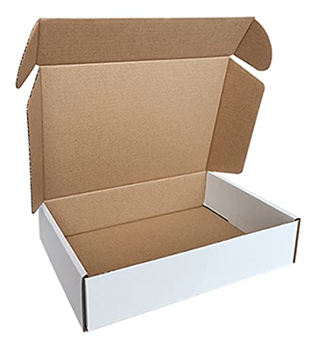 ROTCH 50 Pack 8-3/4 x 6 x 2'' Small Shipping Boxes, Corrugated Cardboard Mailers for Small Business, White