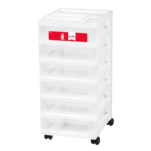 IRIS USA 6-Drawer Rolling Cart