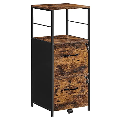 VASAGLE File Cabinet with Open Shelf (Industrial)