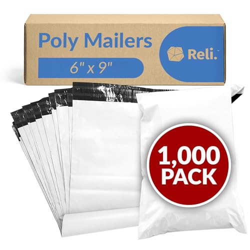 Reli. 6x9 White Poly Mailers