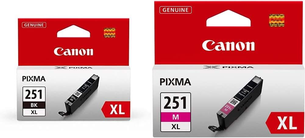 Canon CLI-251XL BK + Magenta