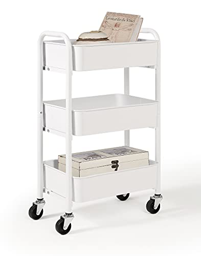 SunnyPoint 3-Tier Rolling Cart