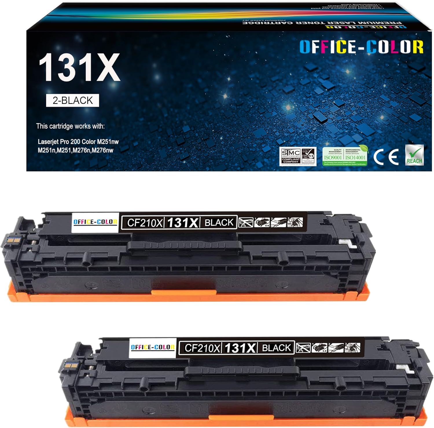 131X Black (2-Pack) OFFICE-COLOR