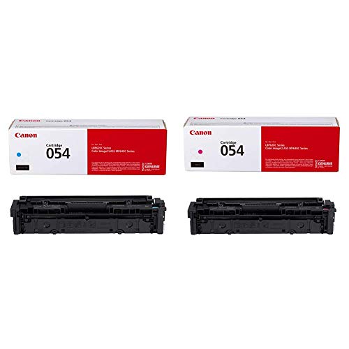 Canon Genuine Toner Cartridges, Cyan (3023C001) and Magenta (3022C001) 2 Packs for Color imageCLASS MF641Cdw, MF642Cdw, MF644Cdw, LBP622Cdw Laser Printers