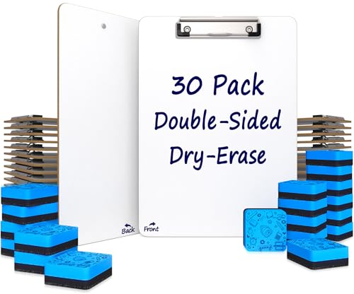 SCRIBBLEDO Dry Erase Clipboards (30 pack)