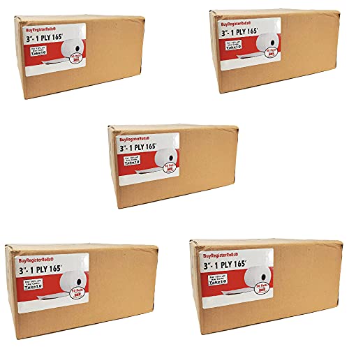 BuyRegisterRolls Star SP700 Kitchen Printer Paper (500 Rolls) 3" x 165' 1 Ply Bond (Non-Thermal) Receipt Paper POS Cash Register Paper for TMU200 SRP275