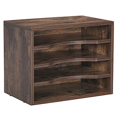 Snughome 4-Tier Wood File Organizer