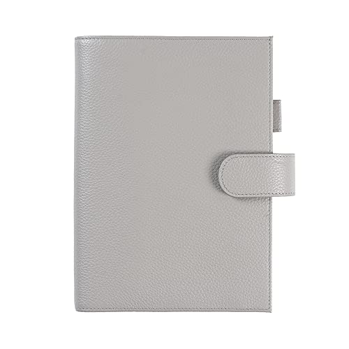 Moterm Pebbled-Gray A5 Leather Cover